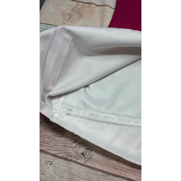 Cardi Collection Mens S Satin Vest Magenta White Adjustable Formal Wedding - Picture 4 of 8